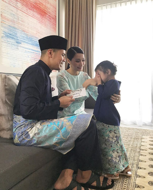 foto foto keletah aaisyah dhia rana dan lara alana di pagi raya cuit hati netizen 7