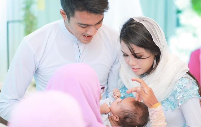 foto foto menarik majlis aqiqah ayden anak aliff aziz dan bella astillah 1