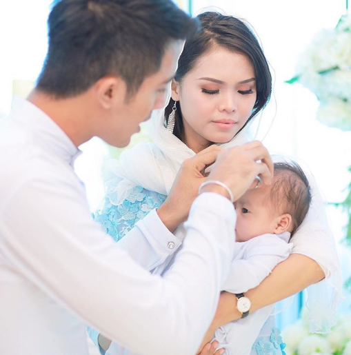 foto foto menarik majlis aqiqah ayden anak aliff aziz dan bella astillah 4