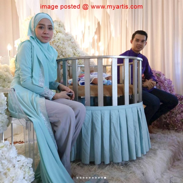 foto majlis berendoi dan cukur jambul anak pelakon nadya syahera 1