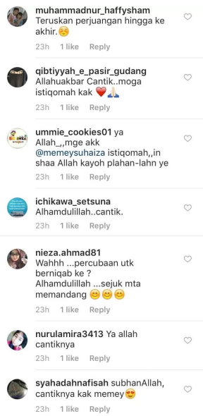 foto memey suhaiza isteri norman hakim kini berpurdah 3