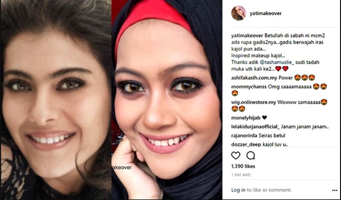 gadis sabah seiras kajol jadi viral 3