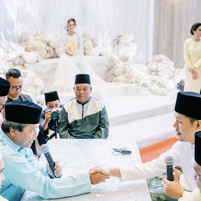 gambar jep sepahtu ketika akad nikah