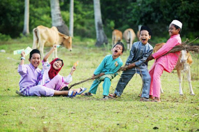 gelagat budak raya aidilfitri