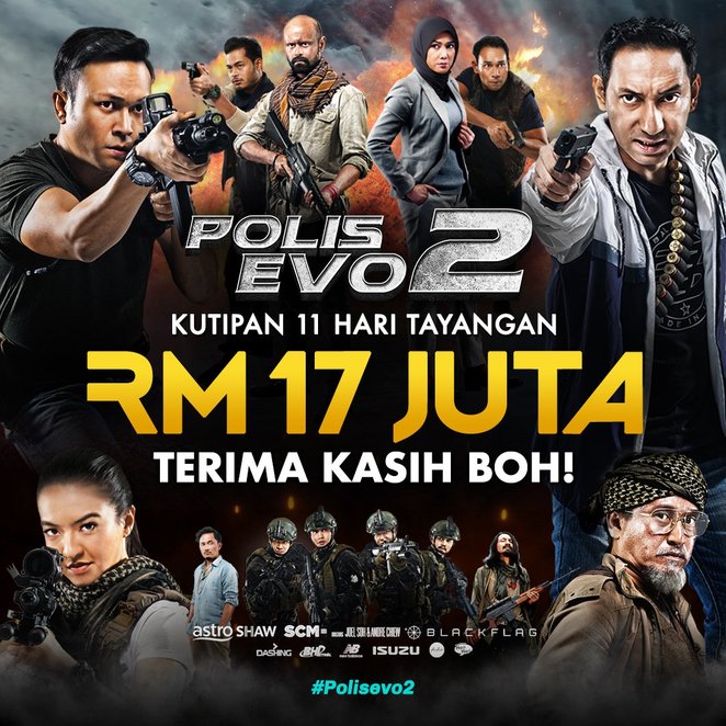 gempak ini kutipan terkini polis evo 2 selepas 11 hari tayangan 2