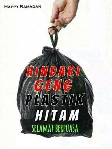 geng beg plastik hitam 433