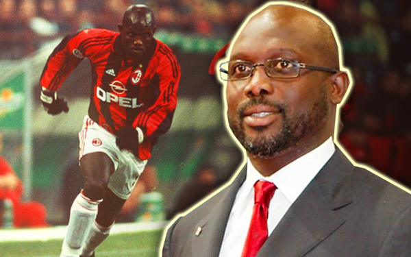 george weah presiden dikalangan pemain bola sepak