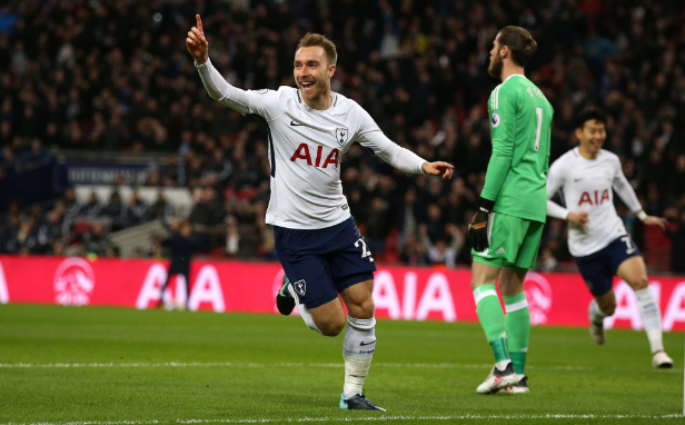 gol terpantas epl musim ini oleh eriksen spurs tenggelamkan united