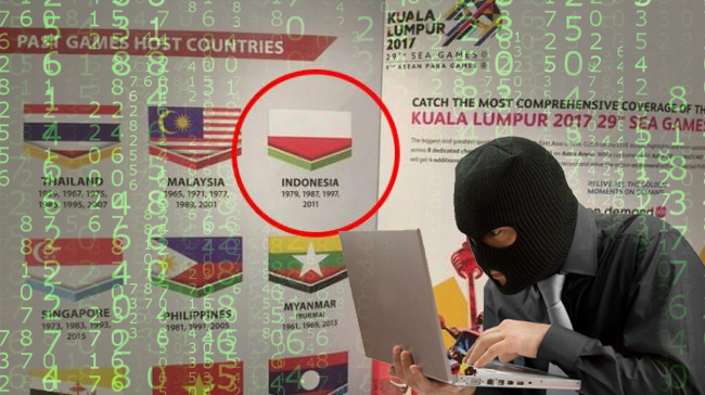 hacker indonesia bendera terbalik