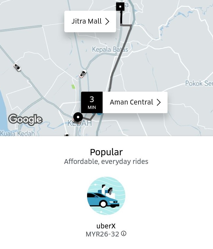 harga uber