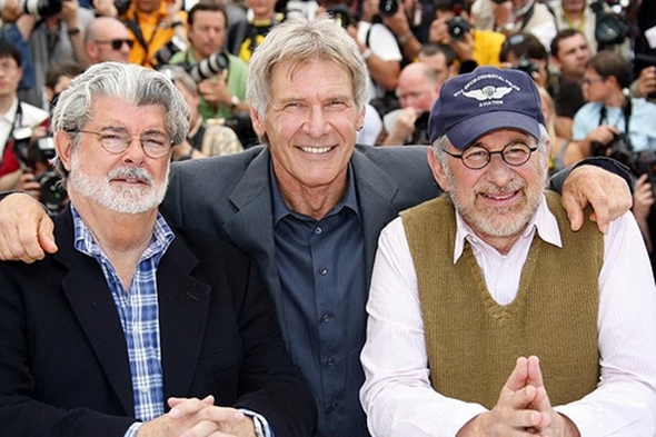 harrison georgle lucas dan steven spielberg