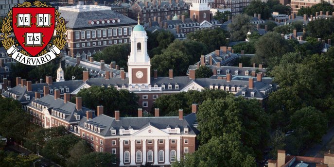 harvard university dengan logo 85