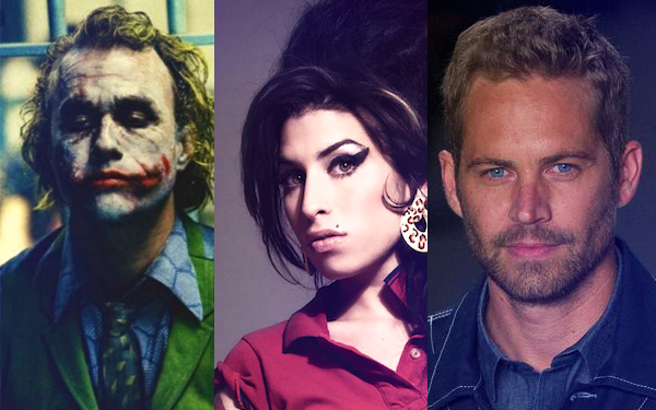 heath ledger amy winehouse paul walker