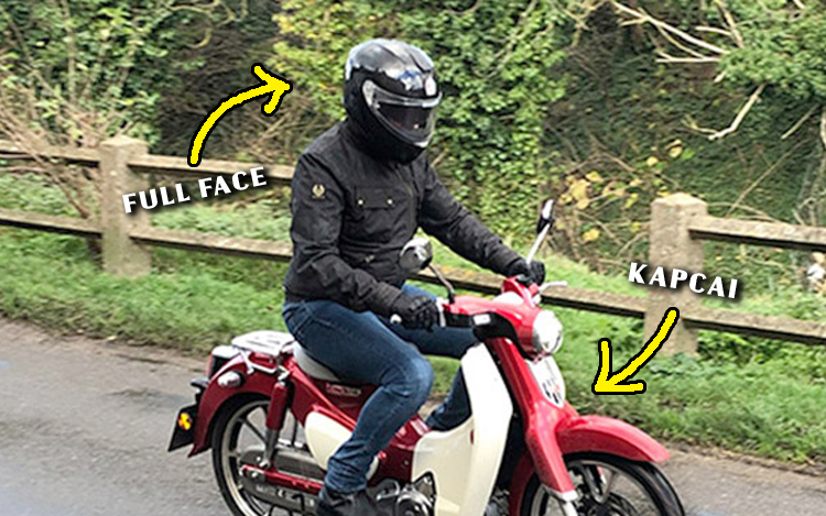 helmet fullface naik kapcai