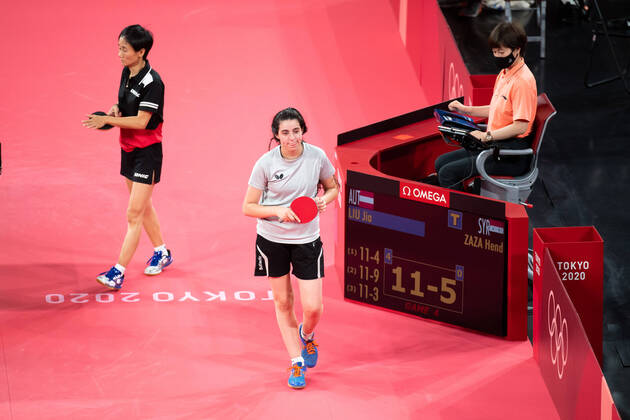 hend zaza liu jia syria olimpik ping pong