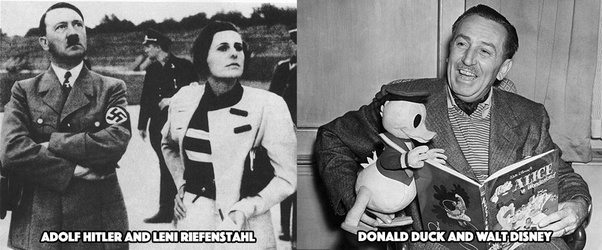 hitler dan leni riefenstahl walt disney donald duck