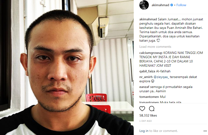 ibu akim ahmad meninggal dunia 3