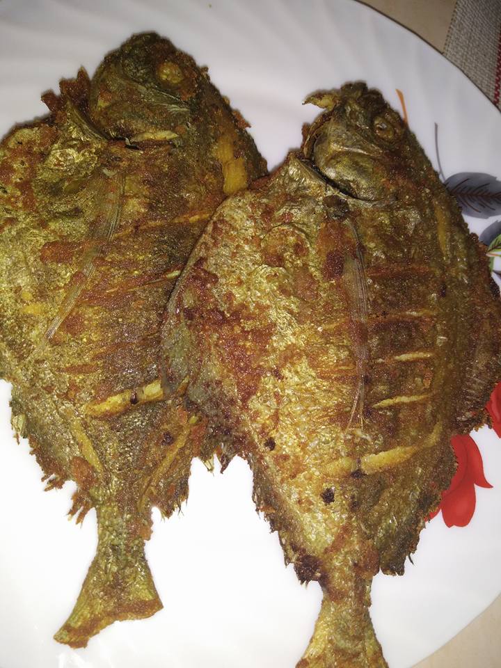 ikan bawal goreng