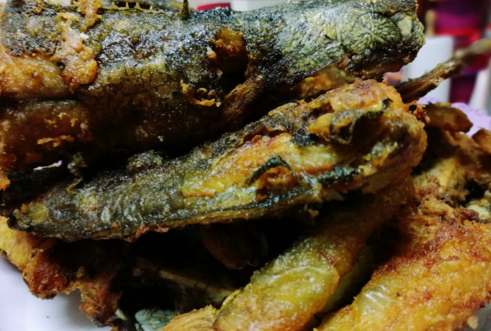 ikan keli yang sudah digoreng