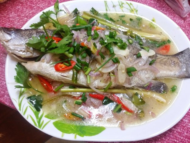 ikan stim lauk menu pantang