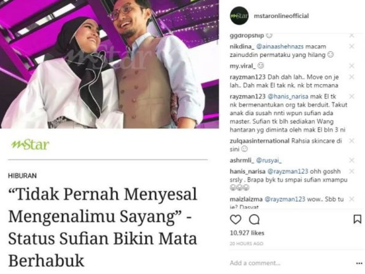 ini punca sebenar elfira loy dan sufian suhaimi putus tunang 2