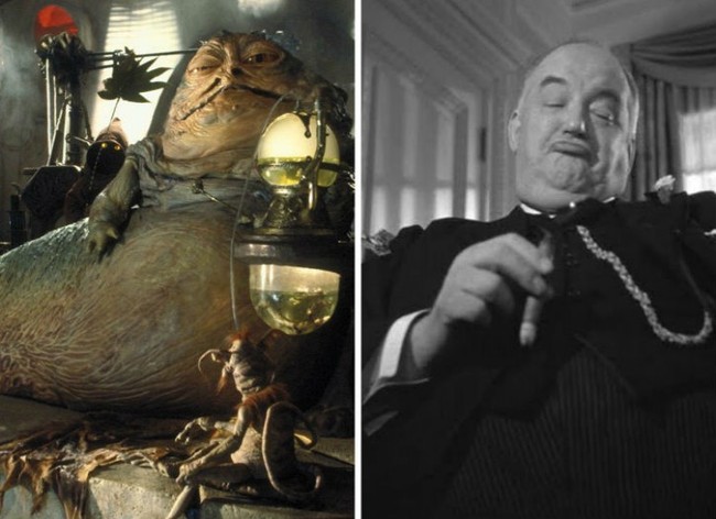 inspirasi watak jabba the hutt star wars oleh sydney greenstreet