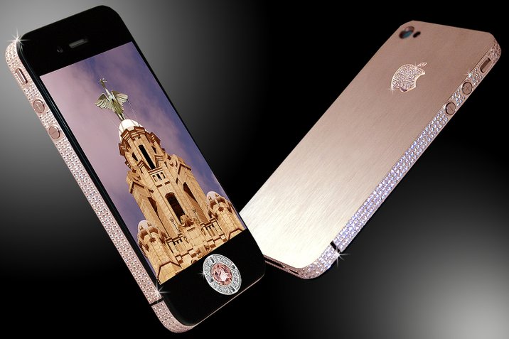 iphone 4 diamond rose