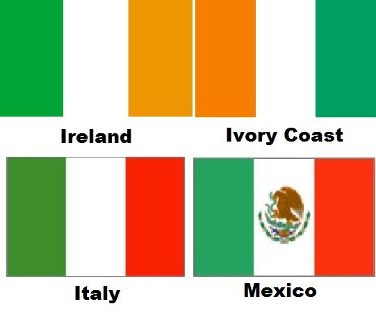 ireland ivory coast italy mexico bendera