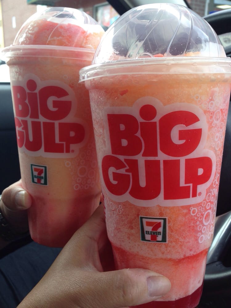 isi slurpee dalam cawan big gulp