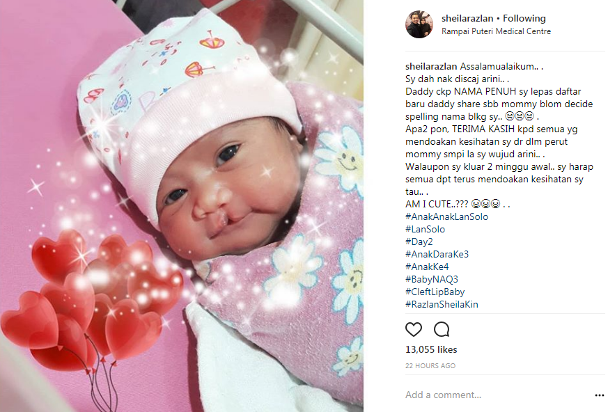 isteri lan solo dedah wajah anak 2