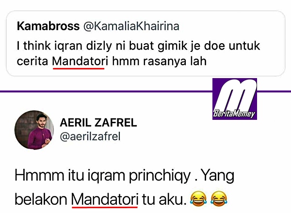 isu iqram dinzly ini respon kelakar aeril zafrel 2