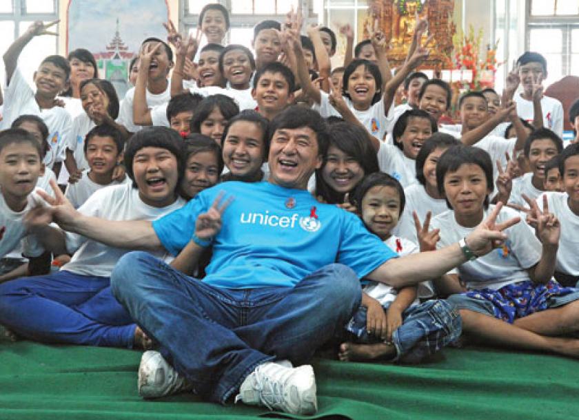 jackie chan duta unicef goodwill