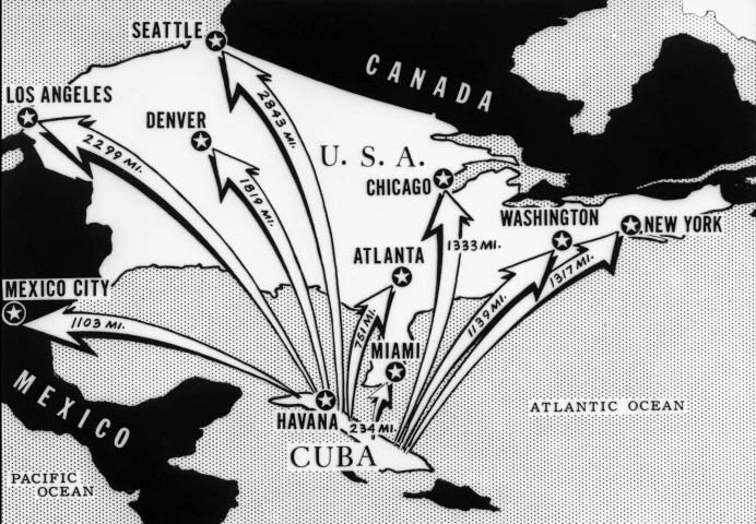 jarak cuba dekat dengan amerika syarikat membahayakan negara itu