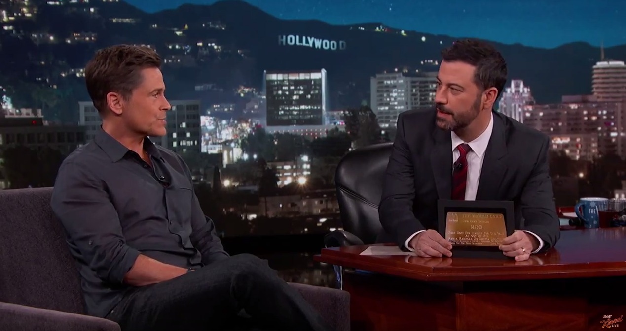 jimmy kimmel rob lowe mdconald kad emas