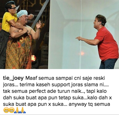 joey komen isu joras tersingkir mengejut 5