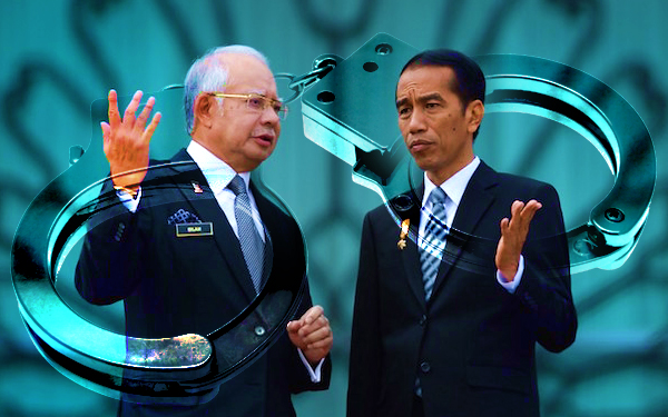 jokowi dan dato seri najib razak pemimpin negara