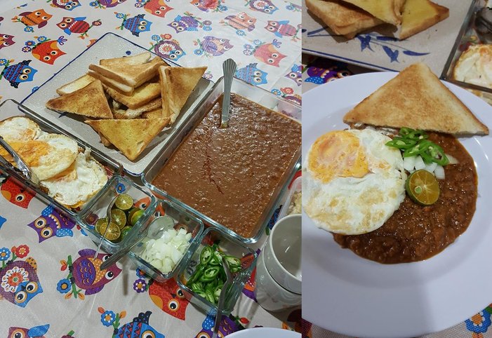 kacang pool versi pedas sedikit