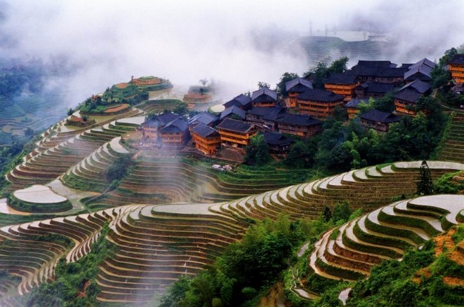 kampung desa paling indah cantik di dunia longji teres