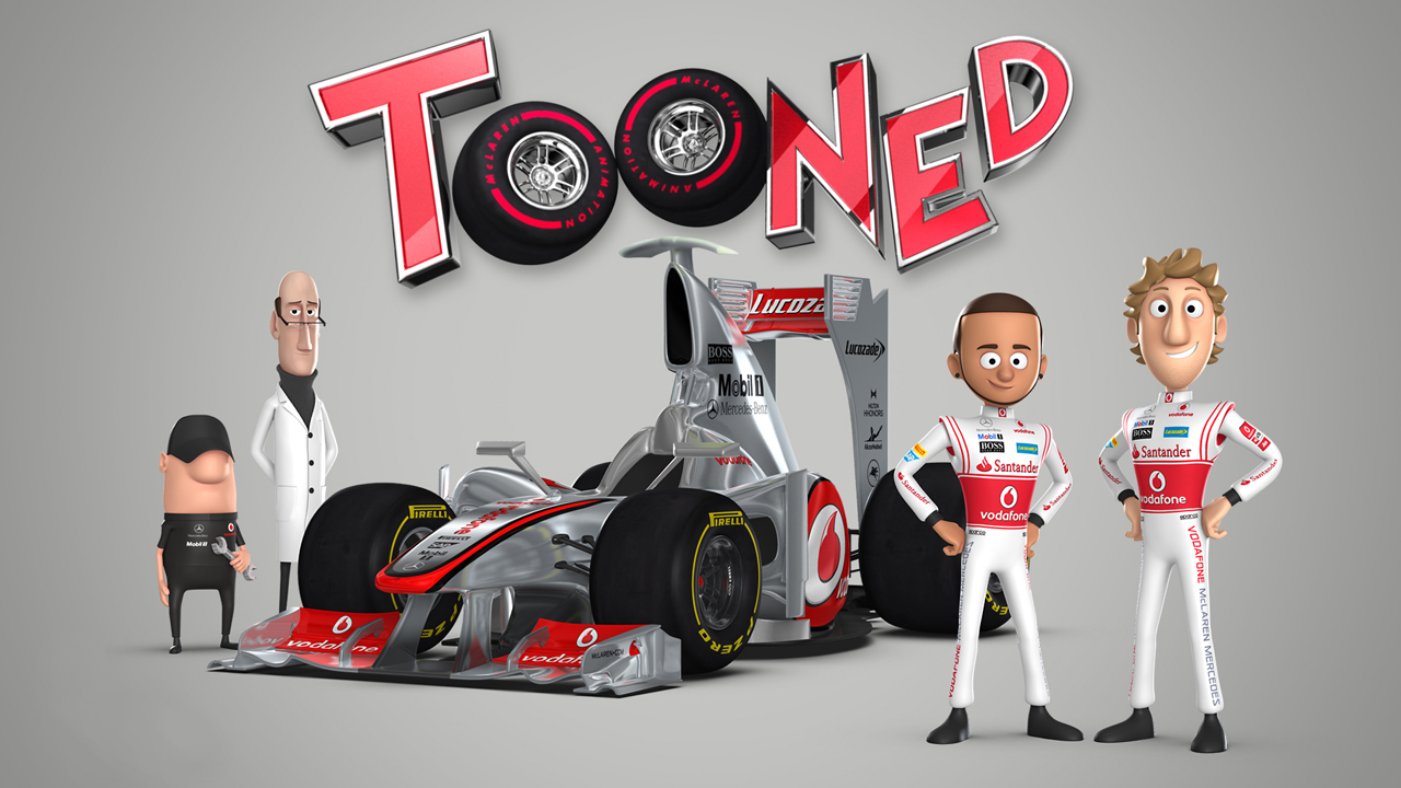 kartun tooned oleh mclaren automotive