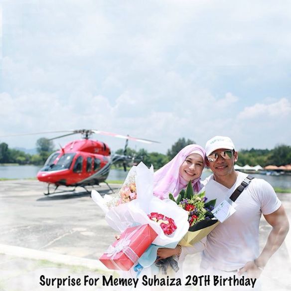 kejutan romantis hari jadi memey suhaiza ke 29 8