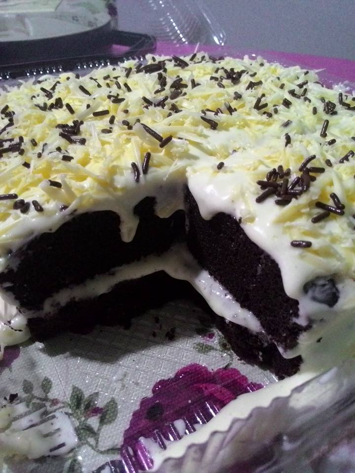 kek coklat moist cheese leleh 1