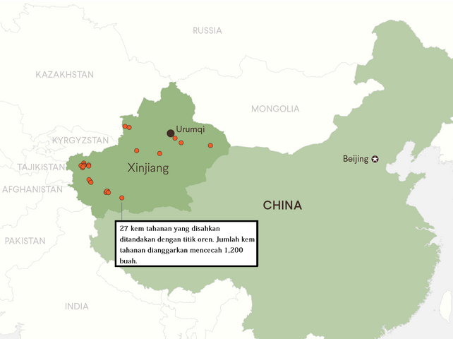 kem tahanan di xinjiang