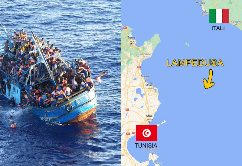 kenapa pendatang afrika lari ke lampedusa