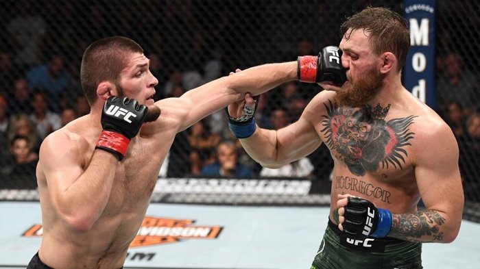 khabib tumbuk mcgregor