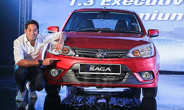 khairy jamaluddin lancar proton saga model baru