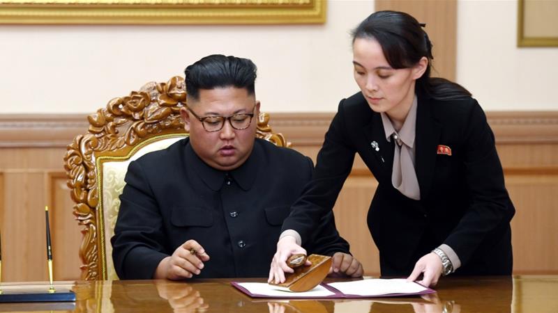 kim jong un dan kim yo jong