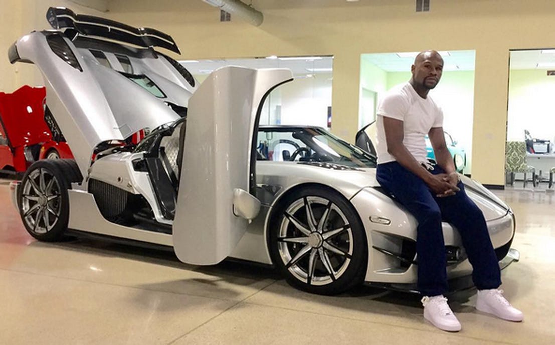 koenigsegg ccxr trevita floyd mayweather