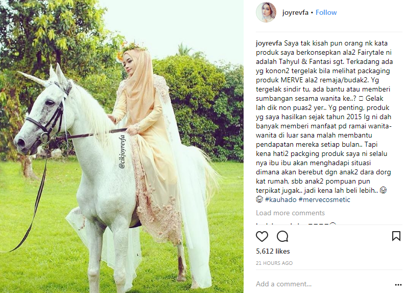 konsep produk kecantikan joy revfa dikatakan tahyul 2