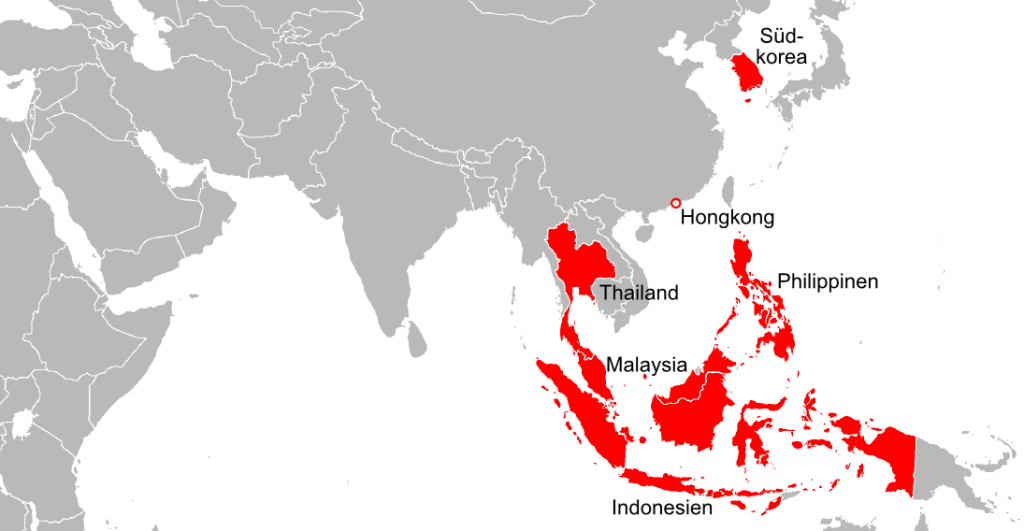 krisis ekonomi merebak ke kebanyakan negara asia