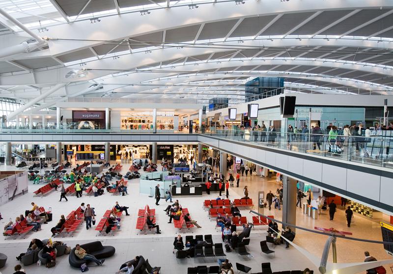 lapangan terbang heathrow keselesaan tempat duduk